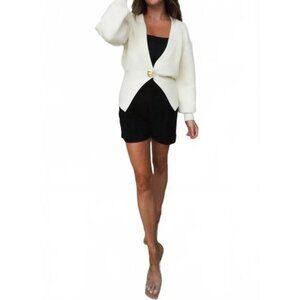 FORE COLLECTION Cardigan with Gold Button